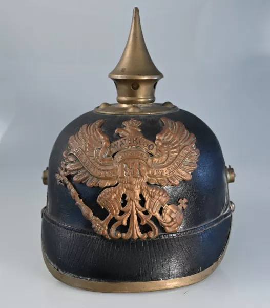 Hanoverian 78th "Waterloo" Enlisted Infantry Regt. Pickelhaube Visuel 1 principal